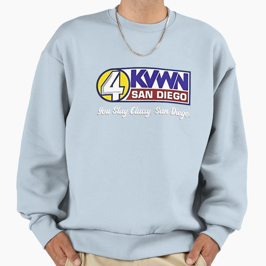 Kvwn Channel 4 News Anchorman Sweatshirt - Unique Graphic Men Women - T-Shirt, Sweatshirt, Hoodie