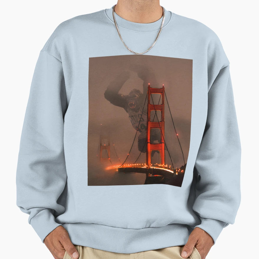 Attack Golden Gate T-Shirt - Custom Art Print for Adults - T-Shirt, Sweatshirt, Hoodie