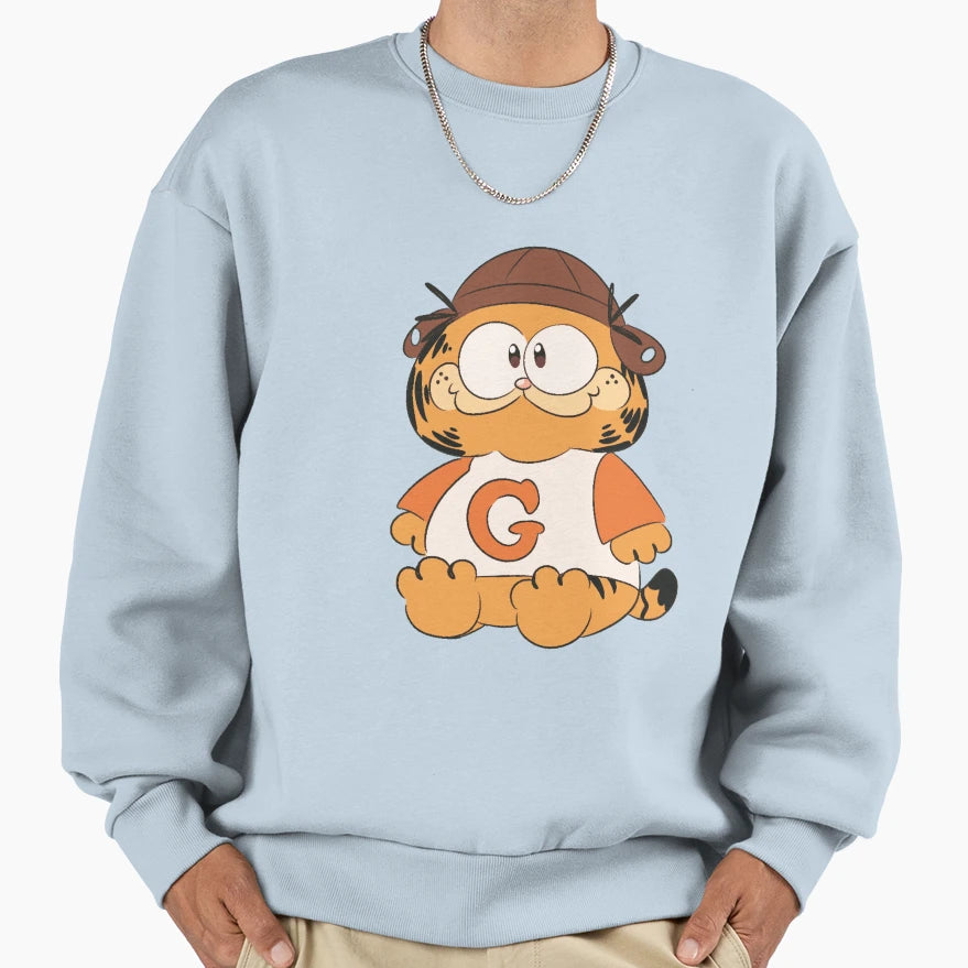 Pilot Garf Plush Sweatshirt - Fun Novelty Design for Adults - T-Shirt, Sweatshirt, Hoodie