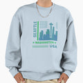 Seattle Washington Sweatshirt - Casual Everyday Wear for Adults - T-Shirt, Sweatshirt, Hoodie