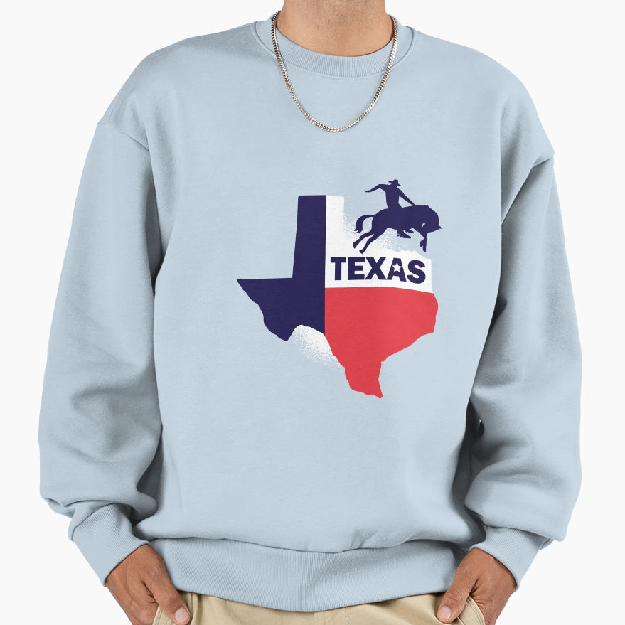 Texas State Sweatshirt - Minimalist Print Men Women - T-Shirt, Sweatshirt, Hoodie