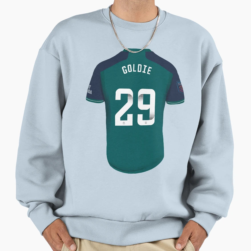 Teyah Goldie Football Illustration T-Shirt - Aesthetic Graphic Unisex - T-Shirt, Sweatshirt, Hoodie