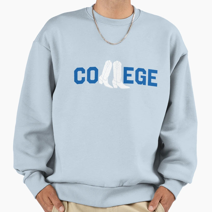 College Cowboots Kentucky Blue Sweatshirt - Graphic Print Men Women - T-Shirt, Sweatshirt, Hoodie
