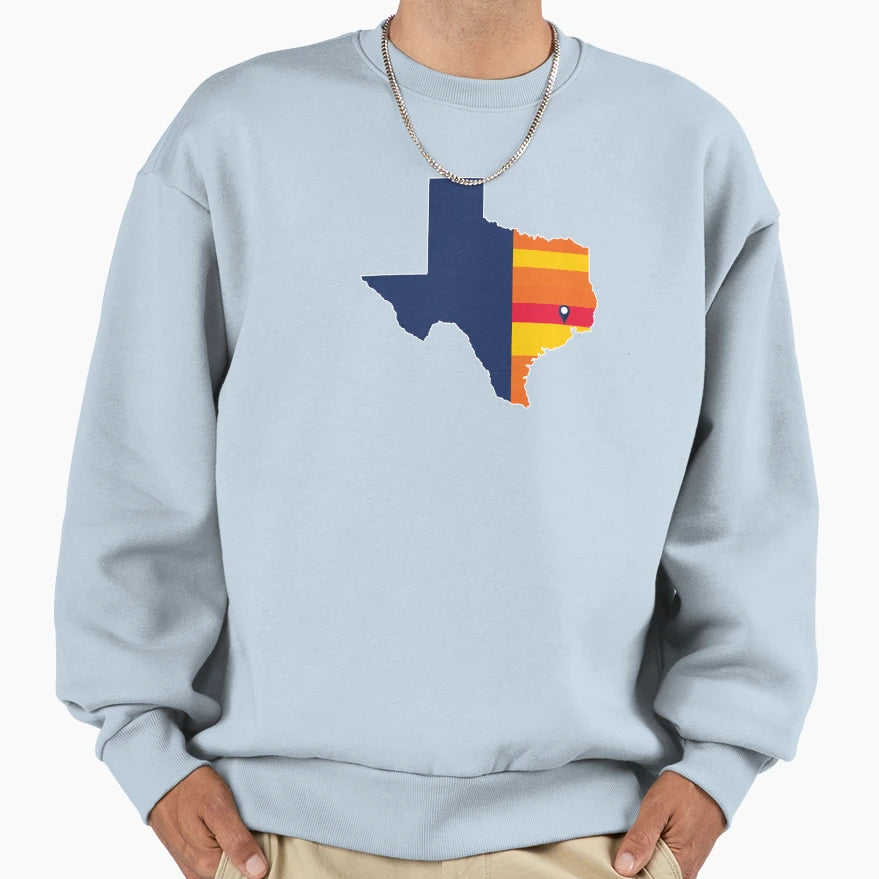 Houston Baseball Sweatshirt - Fun Novelty Design Men Women - T-Shirt, Sweatshirt, Hoodie
