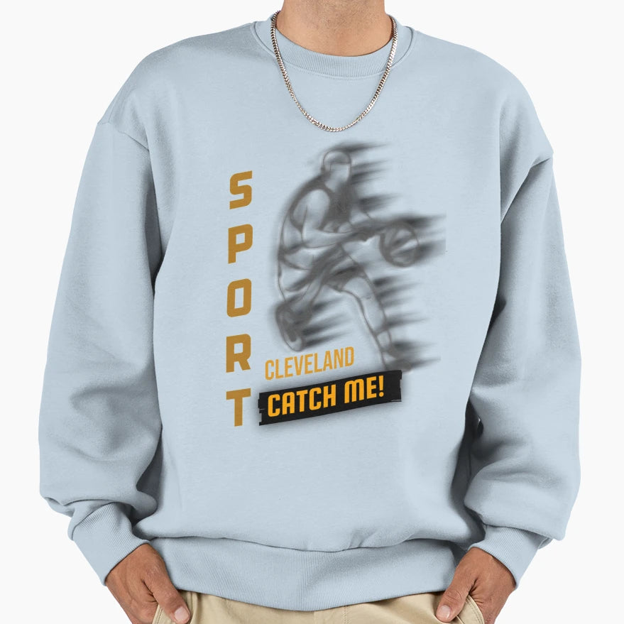 Cleveland Sports Gift Loves Cat Sweatshirt - Trendy Graphic for Adults - T-Shirt, Sweatshirt, Hoodie