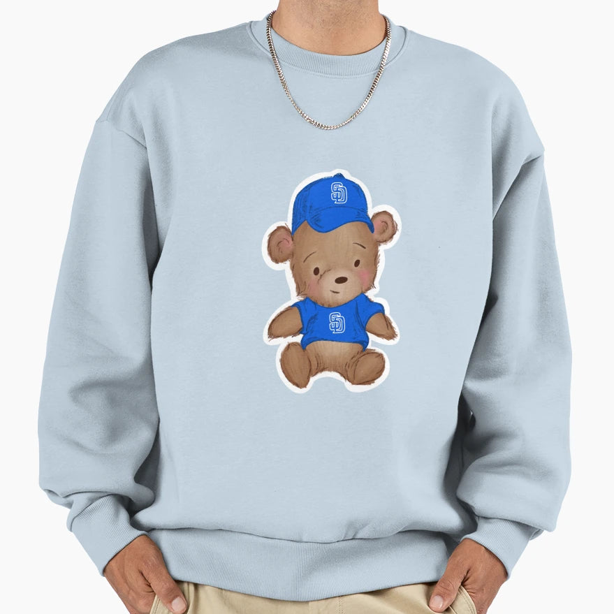 San Diego Padres Bear Sweatshirt - Novelty Apparel Unisex - T-Shirt, Sweatshirt, Hoodie