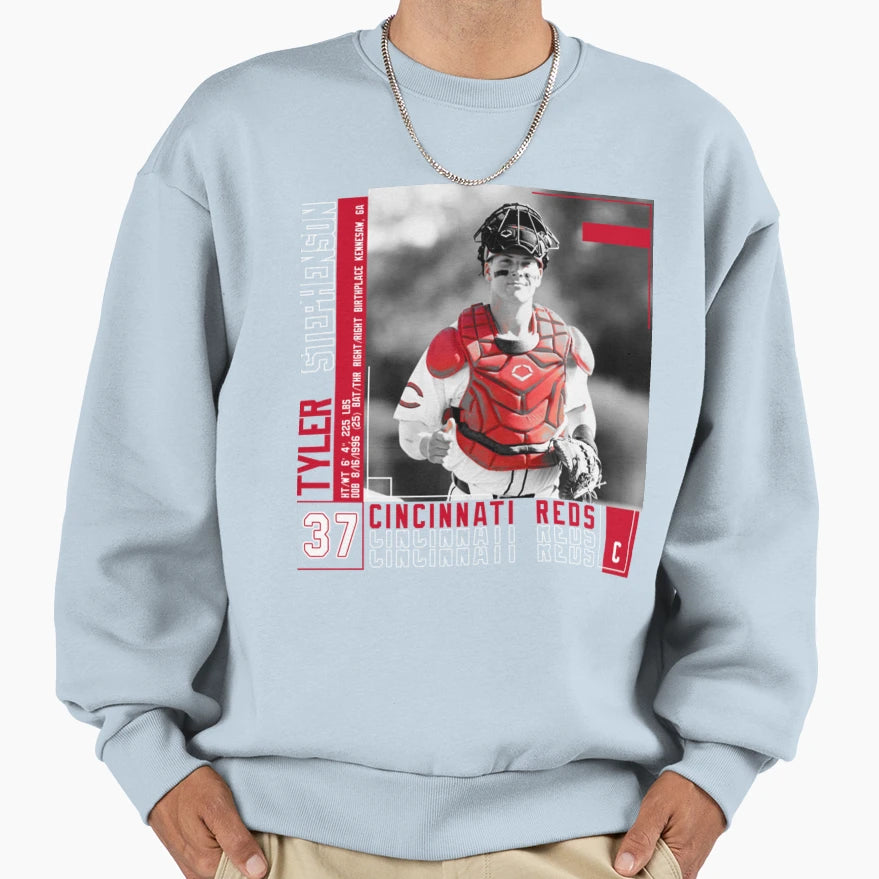 Tyler Stephenson Baseball Sweatshirt - Unique Graphic for Adults - T-Shirt, Sweatshirt, Hoodie