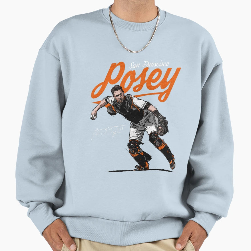 Buster Posey Score Sweatshirt - Aesthetic Graphic Men Women - T-Shirt, Sweatshirt, Hoodie