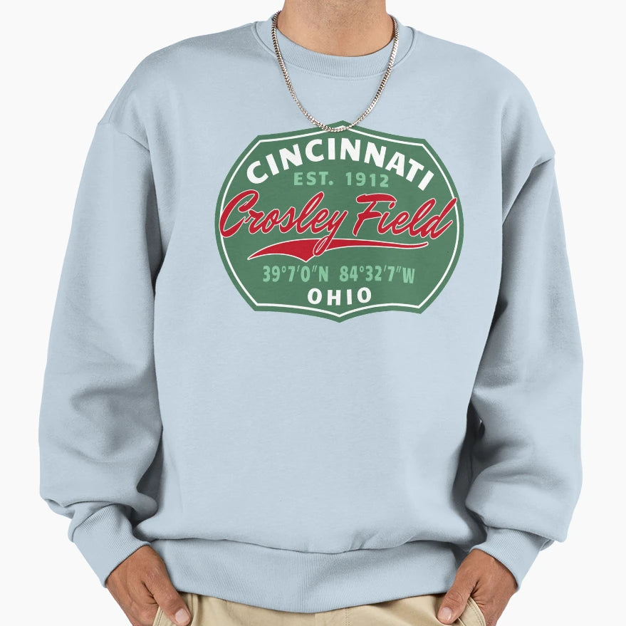 Baseball Cincinnati Sweatshirt - Novelty Apparel Unisex - T-Shirt, Sweatshirt, Hoodie