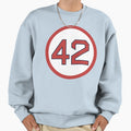 Mo Vaughn 42 Jersey Number Sweatshirt - Graphic Print for Adults - T-Shirt, Sweatshirt, Hoodie