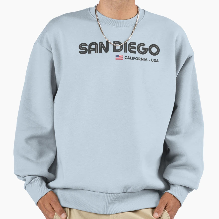 San Diego California Usa Sweatshirt - Streetwear Style Unisex - T-Shirt, Sweatshirt, Hoodie