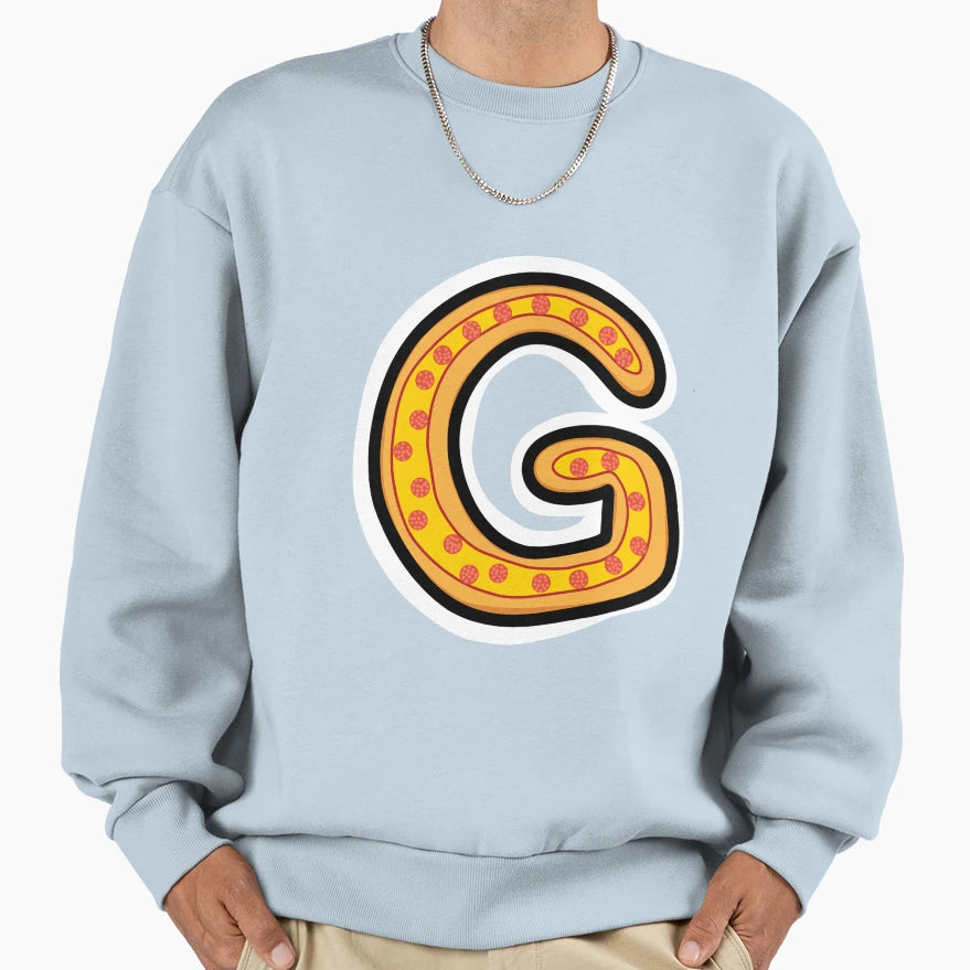 Pizza G Sweatshirt - Aesthetic Graphic Men Women - T-Shirt, Sweatshirt, Hoodie