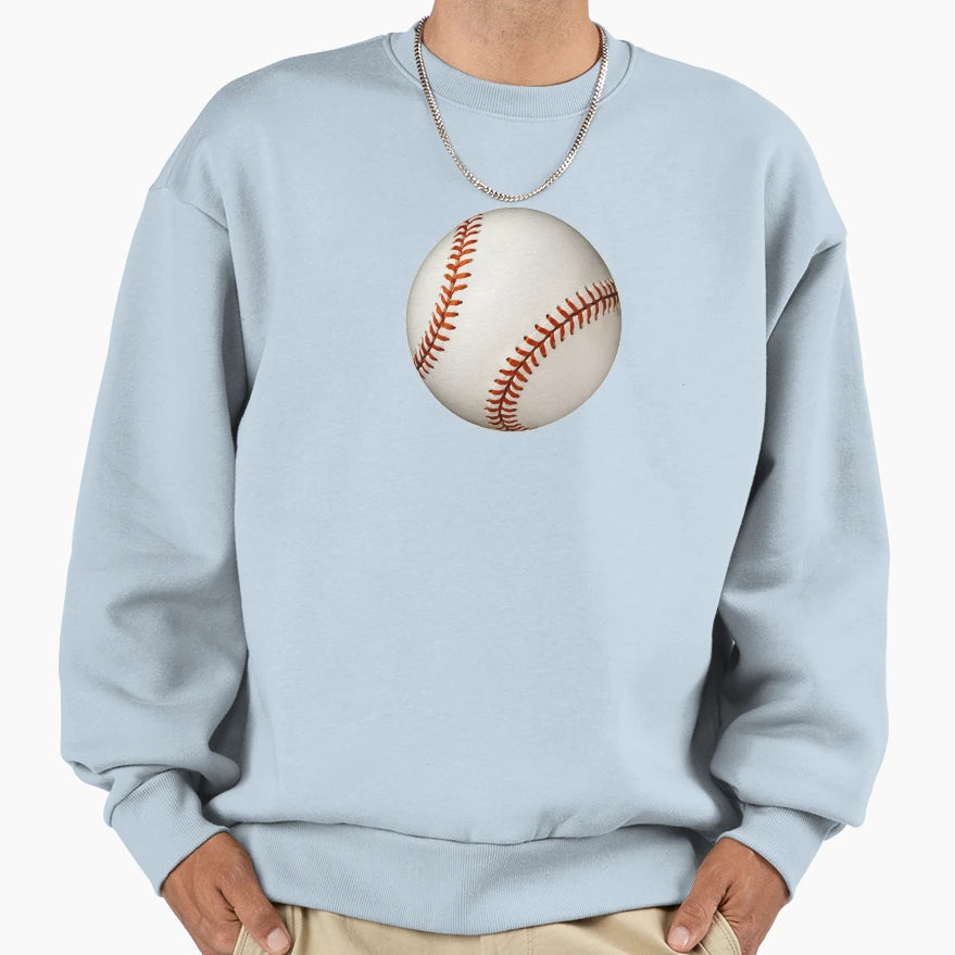 Baseball Sweatshirt - Minimalist Print Men Women - T-Shirt, Sweatshirt, Hoodie