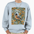 Baltimore Oriole Bird And Black Eyed Sweatshirt - Trendy Graphic Unisex - T-Shirt, Sweatshirt, Hoodie