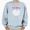 Atlanta Baseball Skyline Sweatshirt - Unique Graphic Men Women - T-Shirt, Sweatshirt, Hoodie