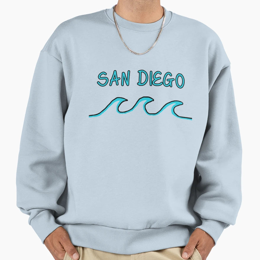San Diego California Sweatshirt - Unique Graphic for Adults - T-Shirt, Sweatshirt, Hoodie