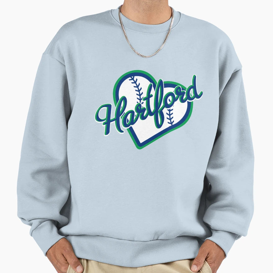 Hartford Yard Goats Heart Sweatshirt - Casual Everyday Wear for Adults - T-Shirt, Sweatshirt, Hoodie