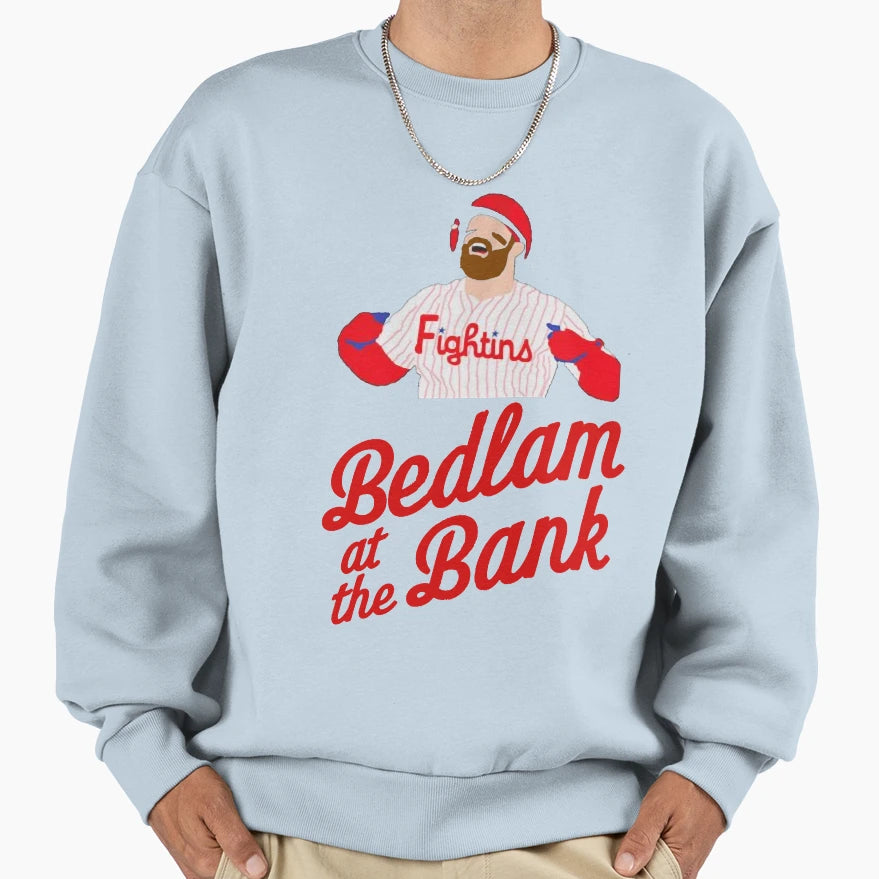 Bedlam Bank Sweatshirt - Custom Art Print Men Women - T-Shirt, Sweatshirt, Hoodie