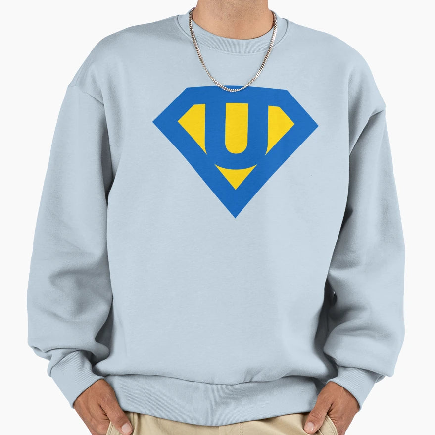Superhero Ukraine Diamond Shape Sweatshirt - Custom Art Print for Adults - T-Shirt, Sweatshirt, Hoodie