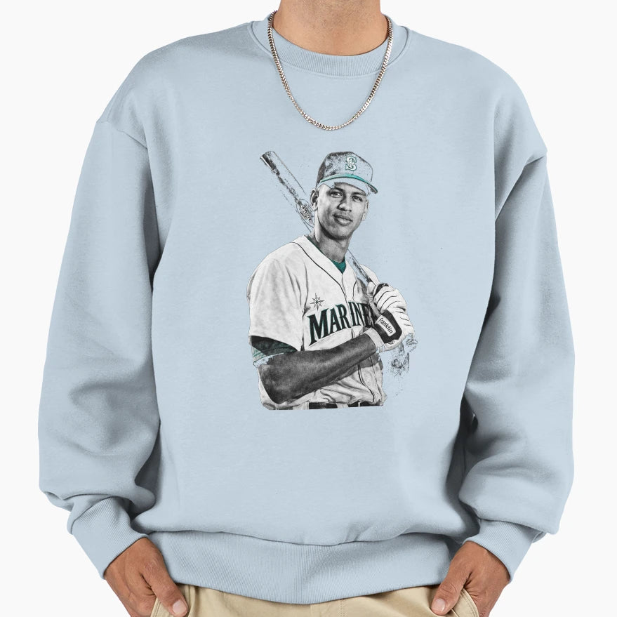 Alex Rodriguez Rookie Young Baseball Sweatshirt - Streetwear Style Unisex - T-Shirt, Sweatshirt, Hoodie