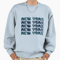 Modern New York Typographic Art Sweatshirt - Novelty Apparel for Adults - T-Shirt, Sweatshirt, Hoodie