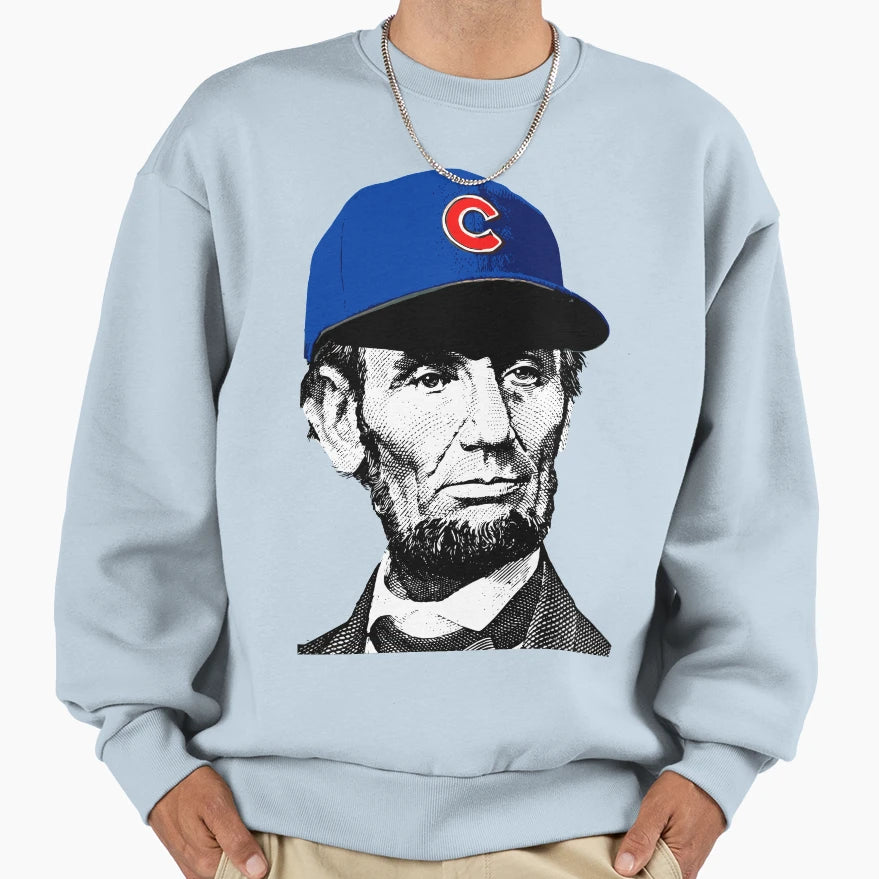 Baseball Lincoln Sweatshirt - Novelty Apparel for Adults - T-Shirt, Sweatshirt, Hoodie