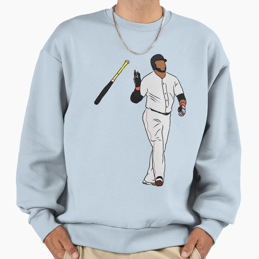 Big Papi Bat Flip Sweatshirt - Trendy Graphic for Adults - T-Shirt, Sweatshirt, Hoodie