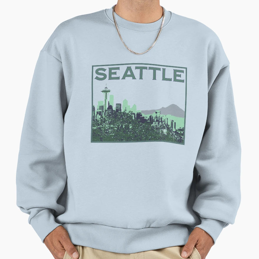 Seattle Travel Sweatshirt - Casual Everyday Wear for Adults - T-Shirt, Sweatshirt, Hoodie