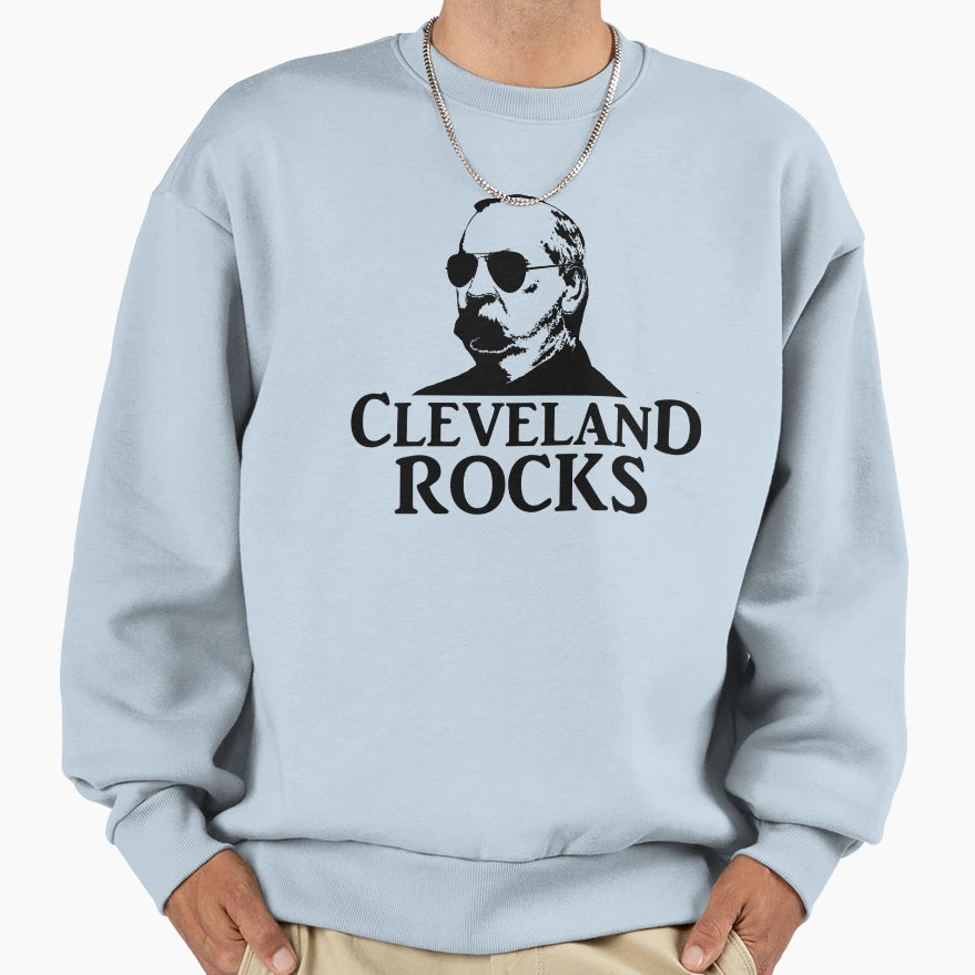 Cleveland Rocks Sweatshirt - Custom Art Print for Adults - T-Shirt, Sweatshirt, Hoodie