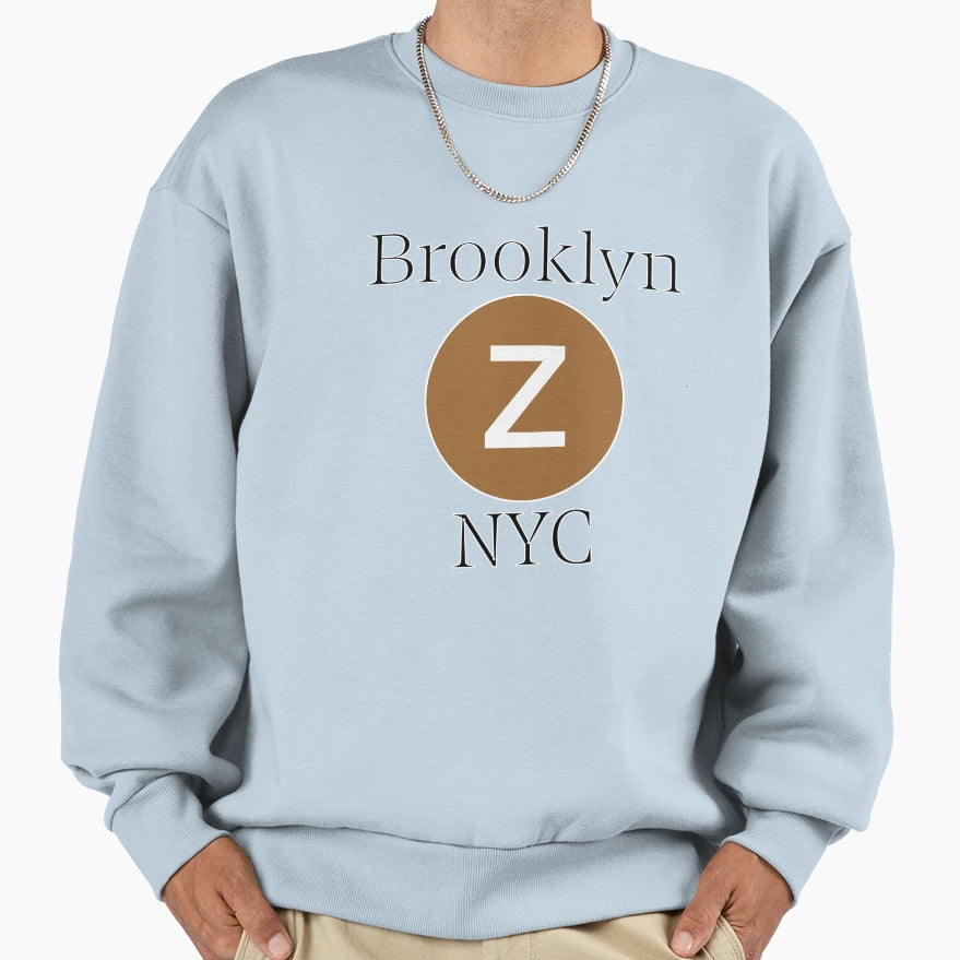 Brooklyn Z Train Nyc Sweatshirt - Graphic Print Unisex - T-Shirt, Sweatshirt, Hoodie