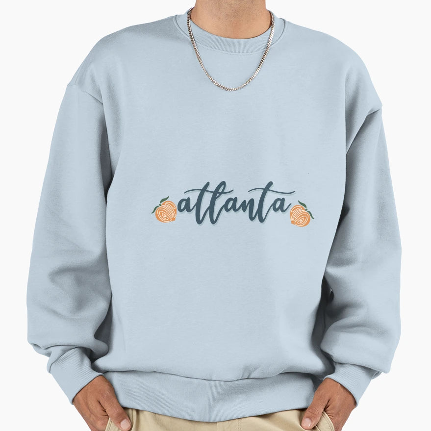 Atlanta Sweet Peach Atl Georgia Sweatshirt - Graphic Print Unisex - T-Shirt, Sweatshirt, Hoodie