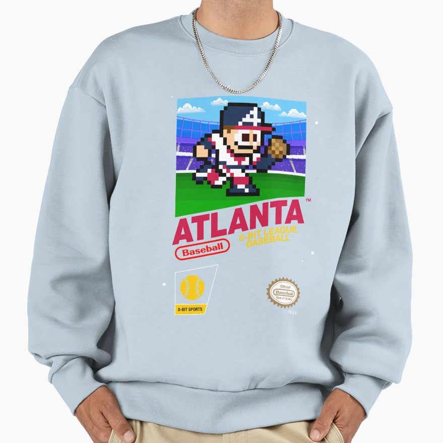 Atlanta 8 Bit Videogame Cart Sweatshirt - Minimalist Print Unisex - T-Shirt, Sweatshirt, Hoodie