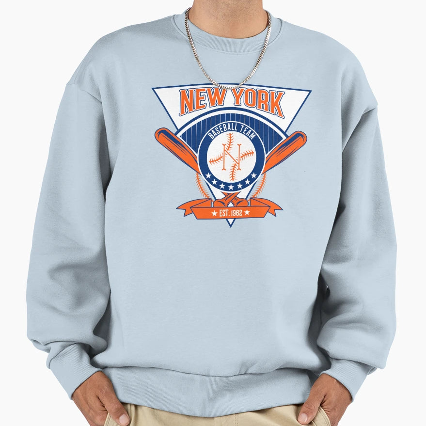 New York Baseball Team Sweatshirt - Graphic Print for Adults - T-Shirt, Sweatshirt, Hoodie