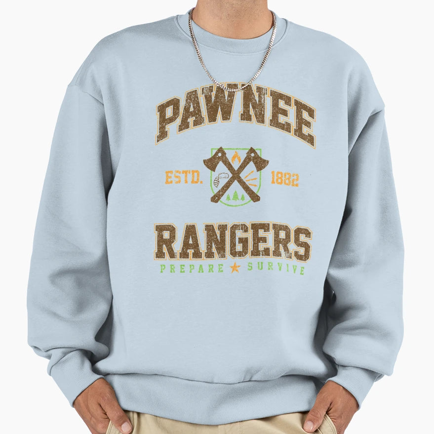 Pawnee Rangers Variant Sweatshirt - Custom Art Print Men Women - T-Shirt, Sweatshirt, Hoodie
