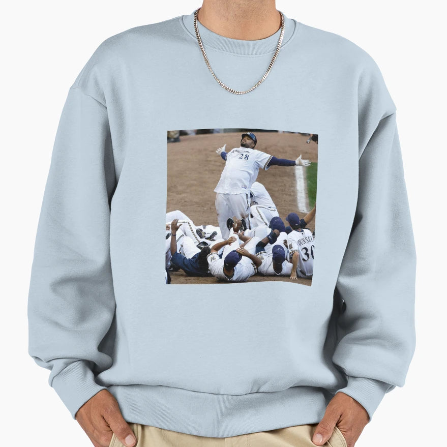 Prince Fielder Celebration Sweatshirt - Aesthetic Graphic for Adults - T-Shirt, Sweatshirt, Hoodie