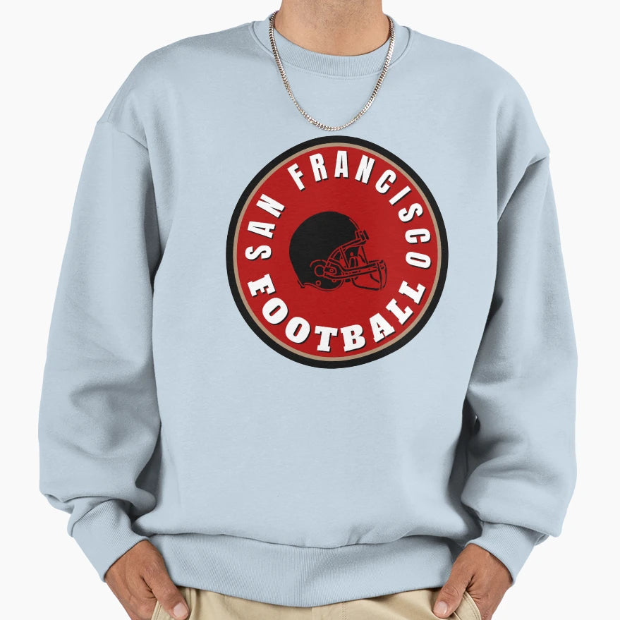 San Fran Football Sweatshirt - Minimalist Print Men Women - T-Shirt, Sweatshirt, Hoodie