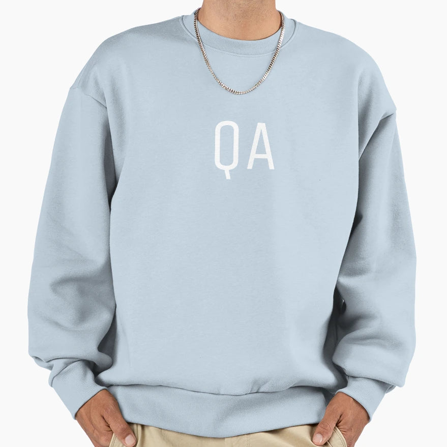 Qa Basic Sweatshirt - Streetwear Style for Adults - T-Shirt, Sweatshirt, Hoodie