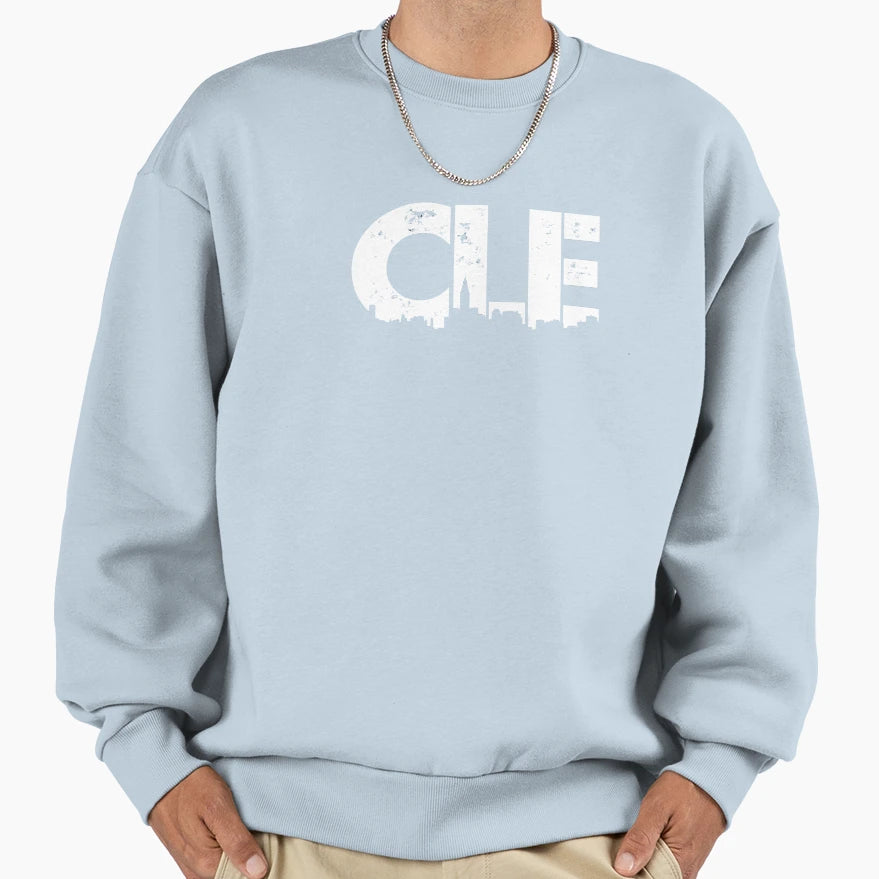 Cle Cleveland Ohio Sweatshirt - Graphic Print for Adults - T-Shirt, Sweatshirt, Hoodie