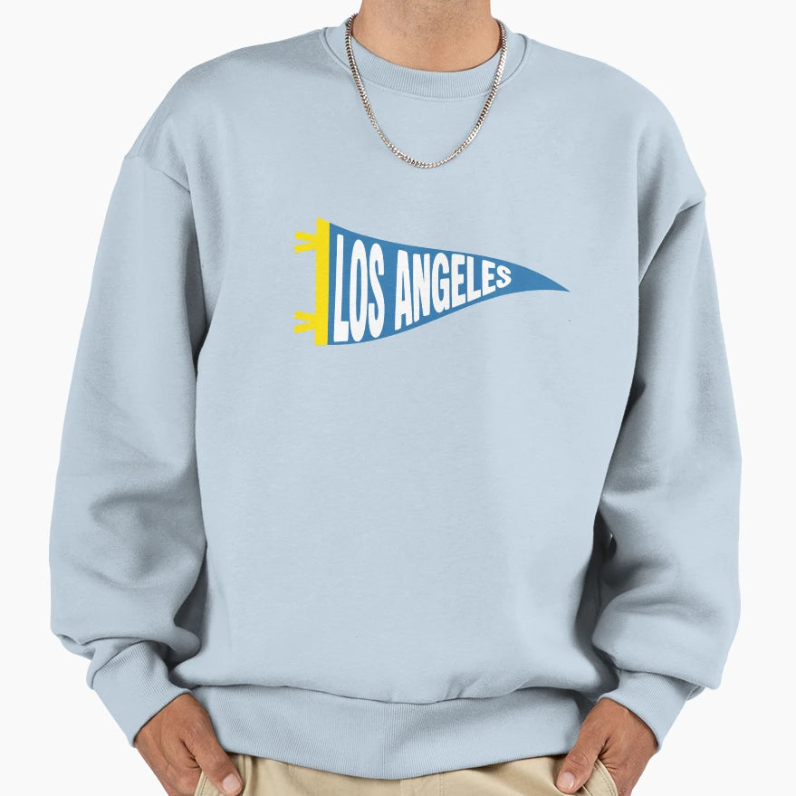 Los Angeles California Pennant Sweatshirt - Casual Everyday Wear Unisex - T-Shirt, Sweatshirt, Hoodie