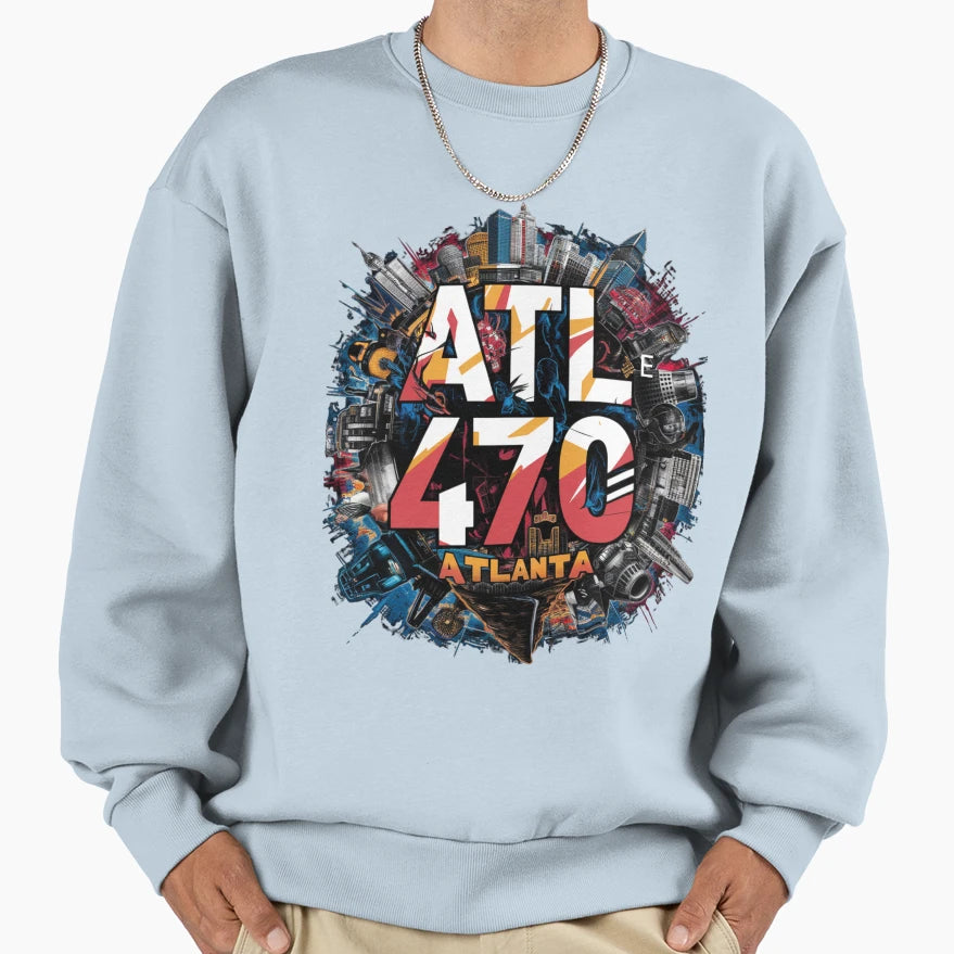 Atlanta Atl Sweatshirt - Unique Graphic for Adults - T-Shirt, Sweatshirt, Hoodie