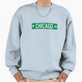 Chicago Ave Chicago Street Sign Sweatshirt - Streetwear Style Men Women - T-Shirt, Sweatshirt, Hoodie
