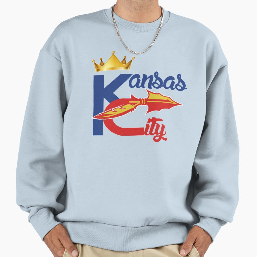Kansas City Sports Hybrid Fan Gift Sweatshirt - Unique Graphic for Adults - T-Shirt, Sweatshirt, Hoodie