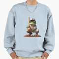Funky Frogs Baseball Sweatshirt - Graphic Print for Adults - T-Shirt, Sweatshirt, Hoodie