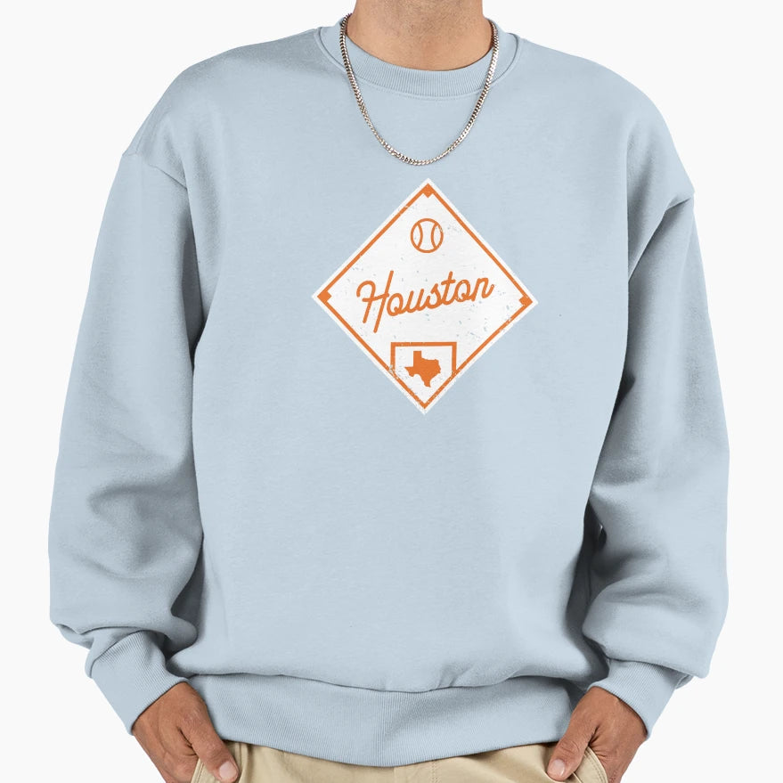 Houston Baseball Fan Texas Sweatshirt - Casual Everyday Wear Men Women - T-Shirt, Sweatshirt, Hoodie