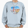 Golden Gate Bridge San Francisco Sweatshirt - Minimalist Print for Adults - T-Shirt, Sweatshirt, Hoodie