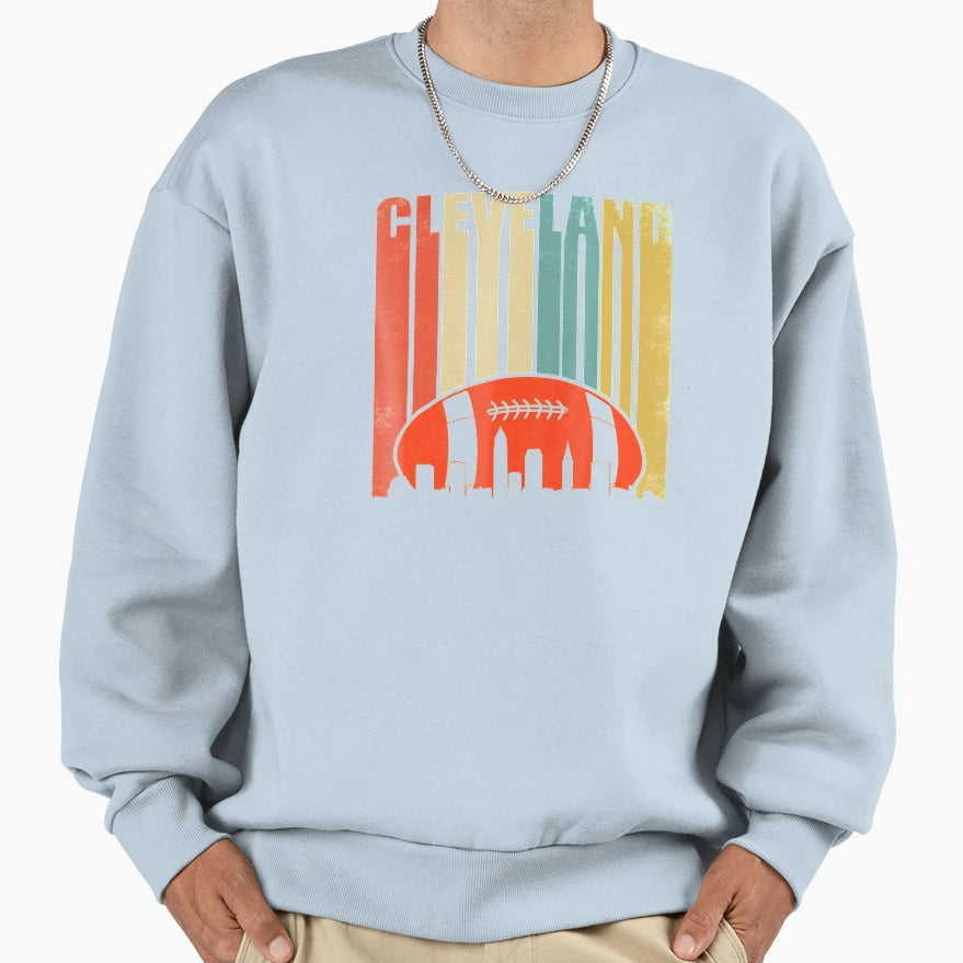 Cleveland Rugby Football Ohio Sweatshirt - Trendy Graphic Unisex - T-Shirt, Sweatshirt, Hoodie