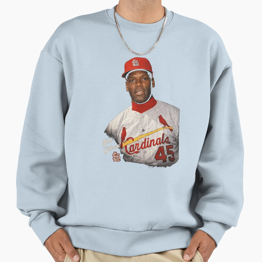 Bob Gibson Legendary Pitcher Sweatshirt - Minimalist Print for Adults - T-Shirt, Sweatshirt, Hoodie