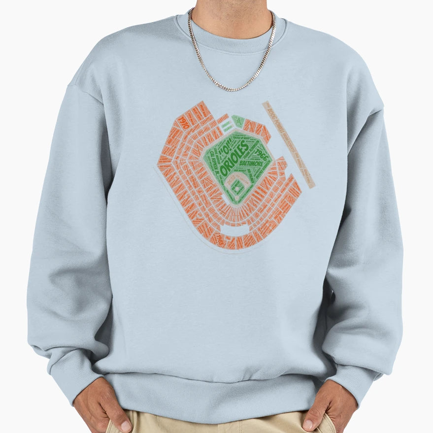 Orioles Stadium Sweatshirt - Fun Novelty Design Men Women - T-Shirt, Sweatshirt, Hoodie