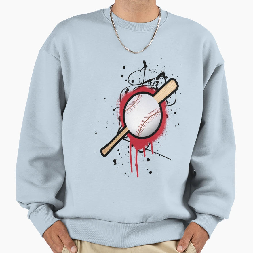 Baseball Sweatshirt - Fun Novelty Design Men Women - T-Shirt, Sweatshirt, Hoodie