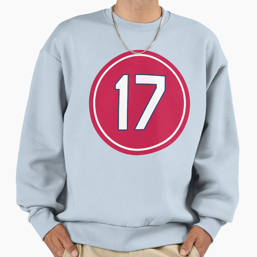Dizzy Dean 17 Jersey Number Sweatshirt - Unique Graphic Men Women - T-Shirt, Sweatshirt, Hoodie